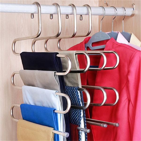 3pcs hanger multilayer storage rack wardrobe 5-layer pants rack shelf stainless steel s-type tools belt clothes coat t200415 345 r2
3pcs hanger multilayer storage rack wardrobe 5-layer pants rack shelf stainless steel s-type tools belt clothes coat t200415 345 r2