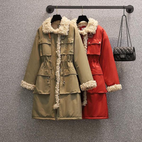 women's fur & faux liner parker parka fashion adjustable waist collar winter jacket women medium long furry coat, Black
women's fur & faux liner parker parka fashion adjustable waist collar winter jacket women medium long furry coat, Black