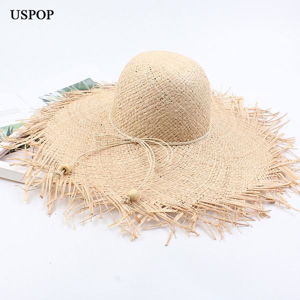 2021 new summer women raffia sun fashion rough edges straw bow super wide brim beach hats al7m, Blue;gray
2021 new summer women raffia sun fashion rough edges straw bow super wide brim beach hats al7m, Blue;gray