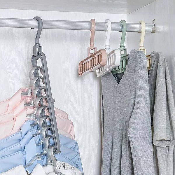 hangers & racks multi-function folding hanger 9 hole rotating magic clothes closet organizer home bedroom storage rack color random
hangers & racks multi-function folding hanger 9 hole rotating magic clothes closet organizer home bedroom storage rack color random