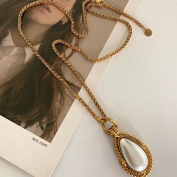 chains tinglso latest niche fashion brass retro pendant necklace elegant gold item long crystal sweater chain jewelry party birthday, Silver
chains tinglso latest niche fashion brass retro pendant necklace elegant gold item long crystal sweater chain jewelry party birthday, Silver