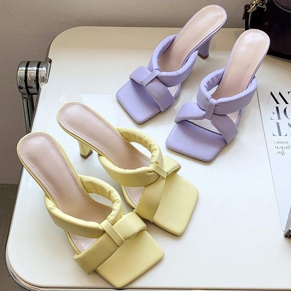 sandals 2021 elegant slipper women's square toe women shoes narrow band high heel summer s235, Black
sandals 2021 elegant slipper women's square toe women shoes narrow band high heel summer s235, Black