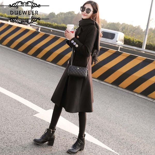 women's wool & blends women double breast black solid overcoats womens loose elegant retro ulzzang long modern fashion korean style chi
women's wool & blends women double breast black solid overcoats womens loose elegant retro ulzzang long modern fashion korean style chi
