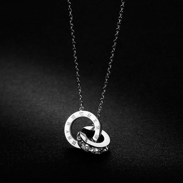 chains botu circle necklace woman necklaces jewellery cubic zirconia & pendants rose gold titanium steel for women, Silver
chains botu circle necklace woman necklaces jewellery cubic zirconia & pendants rose gold titanium steel for women, Silver