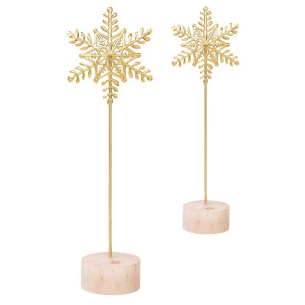 decorative objects & figurines 2pcs artificial golden snowflake ornament xmas iron art craft deskadornment
decorative objects & figurines 2pcs artificial golden snowflake ornament xmas iron art craft deskadornment