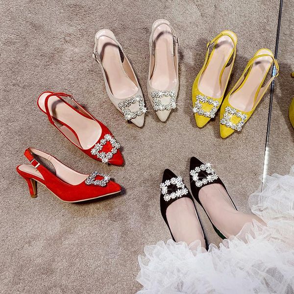 dress shoes ladies rhinestone high heels women pumps fashion soft leather woman pointed toe non-slip brand plus size, Black
dress shoes ladies rhinestone high heels women pumps fashion soft leather woman pointed toe non-slip brand plus size, Black