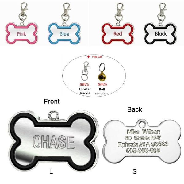 dog tag,id card bone shape engraved tags pet cat id personalised name address for free
dog tag,id card bone shape engraved tags pet cat id personalised name address for free