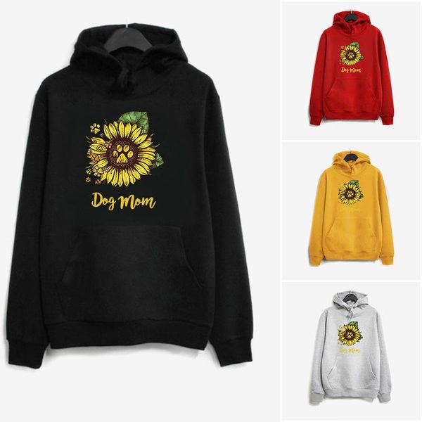 women's hoodies & sweatshirts dog mom sunflower printed women fleece long sleeve loose sweatshirt with hat girls hoodie pullovers autum, Black
women's hoodies & sweatshirts dog mom sunflower printed women fleece long sleeve loose sweatshirt with hat girls hoodie pullovers autum, Black