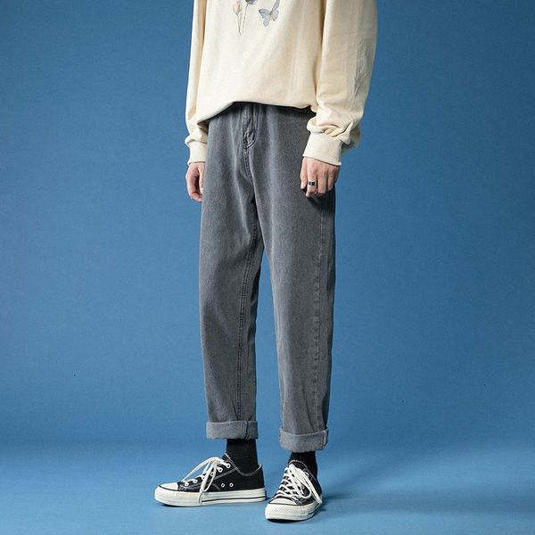 2021 cotton straight men's fashion solid color retro casual jeans men streetwear hip-hop denim trousers mens gfyp, Blue
2021 cotton straight men's fashion solid color retro casual jeans men streetwear hip-hop denim trousers mens gfyp, Blue