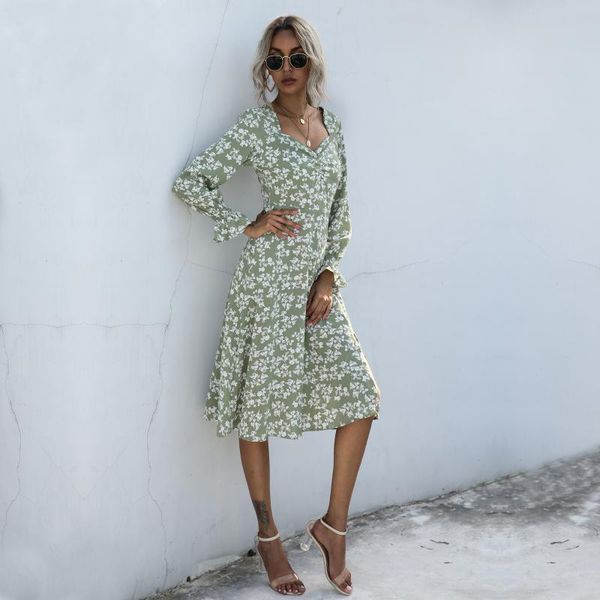 casual dresses fashion printed long sleeve dress for women in spring and autumn, Black;gray
casual dresses fashion printed long sleeve dress for women in spring and autumn, Black;gray