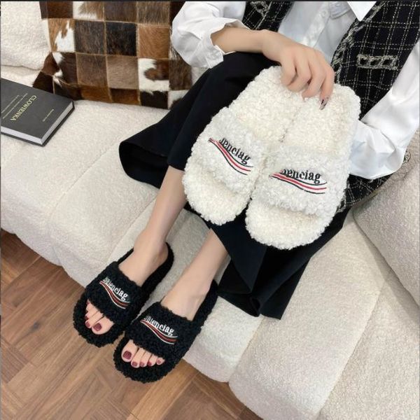 womens slippers ladies wool slides winter fur fluffy furry warm letters sandals comfortable fuzzy girl flip flop slipper, Black
womens slippers ladies wool slides winter fur fluffy furry warm letters sandals comfortable fuzzy girl flip flop slipper, Black