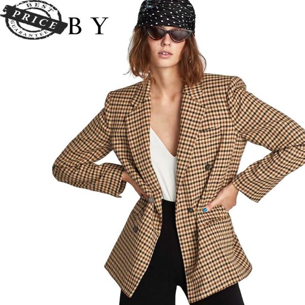 women's suits & blazers autumn elegant leisure fashion business loose large size double breasted lapel plaid suit jacket cloth uniform, White;black
women's suits & blazers autumn elegant leisure fashion business loose large size double breasted lapel plaid suit jacket cloth uniform, White;black