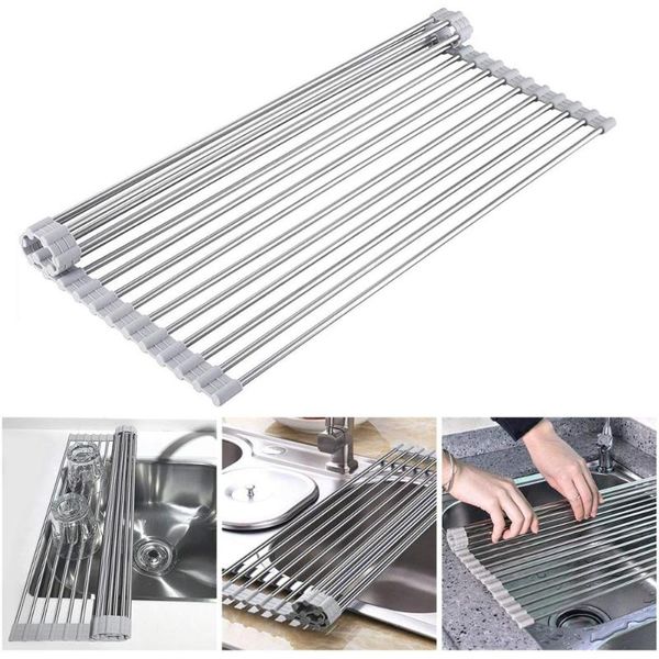 kitchen storage & organization roll up dish drying rack drainer shelf foldable over sink organizer fruit mat portable holder 
kitchen storage & organization roll up dish drying rack drainer shelf foldable over sink organizer fruit mat portable holder