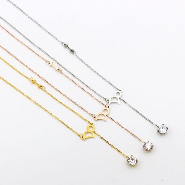 korean version d letter hanging four claw single drill short necklace drill titanium steel retro claw bracket clavicle chain, Silver
korean version d letter hanging four claw single drill short necklace drill titanium steel retro claw bracket clavicle chain, Silver