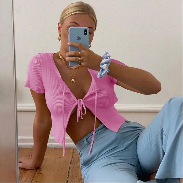 autumn women bandage t shirt slim knitted cardigans long sleeve solid crop ribbed split elastic t shirt summer, White
autumn women bandage t shirt slim knitted cardigans long sleeve solid crop ribbed split elastic t shirt summer, White
