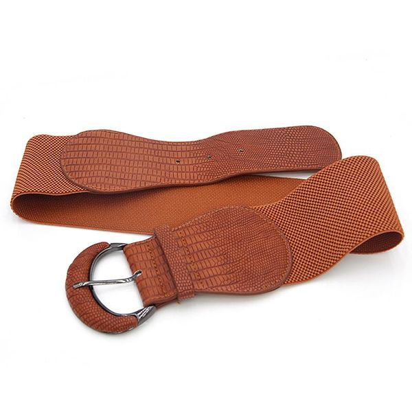belts 1pcs fashion women wide elastic waist belt dress accessories stretch corset metal buckle, Black;brown
belts 1pcs fashion women wide elastic waist belt dress accessories stretch corset metal buckle, Black;brown