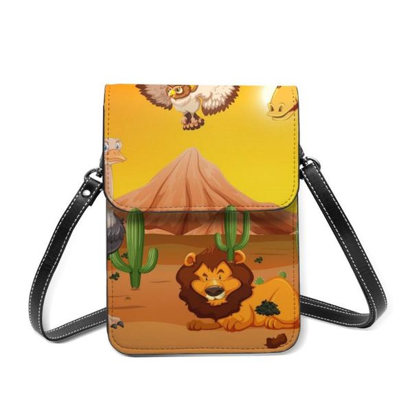 evening bags fashion woman shoulder bag wild animal desert ladies small simple female daily messenger