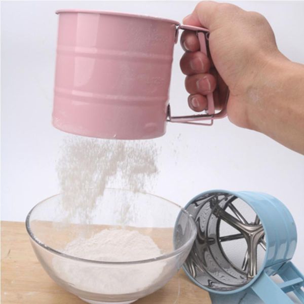 stainless steel flour sieve cup semi-automatic sping handle flour sifter candy color cooking utensils kitchen tools accessories
stainless steel flour sieve cup semi-automatic sping handle flour sifter candy color cooking utensils kitchen tools accessories
