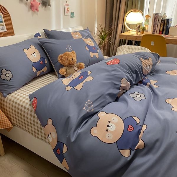 cotton four cartoon animation plant flower bed sheet quilt cover ins style student three piece set
cotton four cartoon animation plant flower bed sheet quilt cover ins style student three piece set
