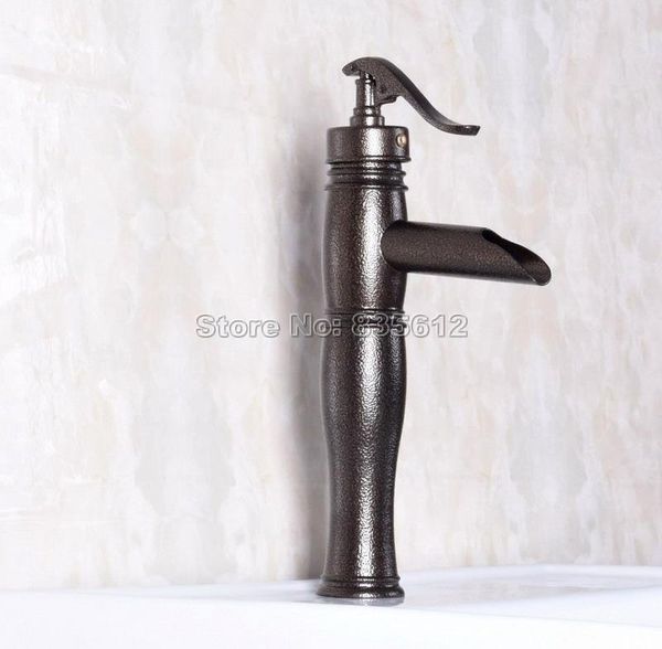bathroom sink faucets oil rubbed bronze "water pump look " style basin faucet vessel waterfall mixer tap deck mounted wnf243
bathroom sink faucets oil rubbed bronze "water pump look " style basin faucet vessel waterfall mixer tap deck mounted wnf243