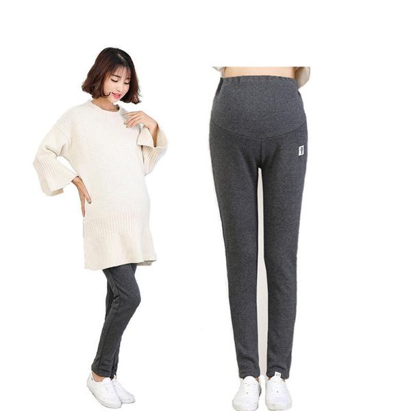 maternity bottoms plus velvet thickening autumn winter leggings cotton pregnancy pants adjusting button hold pregnant women's abdomen, White
maternity bottoms plus velvet thickening autumn winter leggings cotton pregnancy pants adjusting button hold pregnant women's abdomen, White
