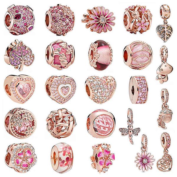 925 silver rose gold small daisy love heart-shaped beaded pendant fit original pandora charms bracelets women beads jewelry
925 silver rose gold small daisy love heart-shaped beaded pendant fit original pandora charms bracelets women beads jewelry