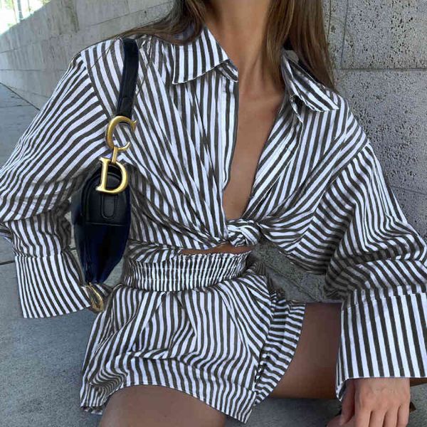 two piece dress office lady striped long sleeve two-piece suit elegant loose button shirts and high waist shorts women casual pock, White
two piece dress office lady striped long sleeve two-piece suit elegant loose button shirts and high waist shorts women casual pock, White