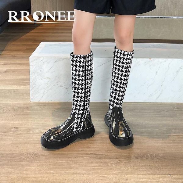boots a small number of checked printed leather platform to show the skinny tall lady knight high, Black
boots a small number of checked printed leather platform to show the skinny tall lady knight high, Black