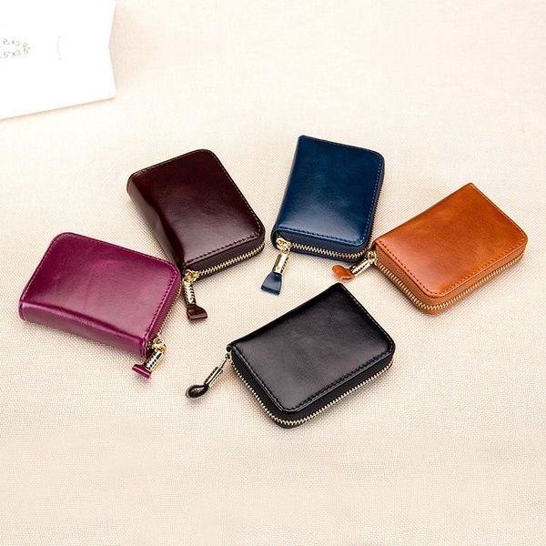 card holders luxury designer purses handbags genuine leather small women men wallet zipper id holder bank clutch coin anti rfid, Brown;gray
card holders luxury designer purses handbags genuine leather small women men wallet zipper id holder bank clutch coin anti rfid, Brown;gray