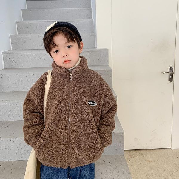 jackets children's 2021 winter plush outerwear coat boys' korean loose warm 10-279, Blue;gray
jackets children's 2021 winter plush outerwear coat boys' korean loose warm 10-279, Blue;gray