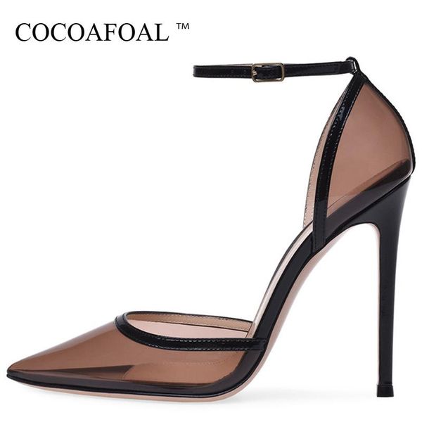 dress shoes cocoafoal transparent women's high heels sandals woman pointed toe bridal stripe party wedding, Black
dress shoes cocoafoal transparent women's high heels sandals woman pointed toe bridal stripe party wedding, Black