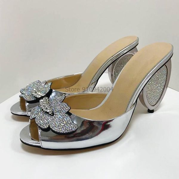 sandals silver strange heel sandal slippers women open toe footwear unusual heels high slides shoes female mules outside, Black
sandals silver strange heel sandal slippers women open toe footwear unusual heels high slides shoes female mules outside, Black