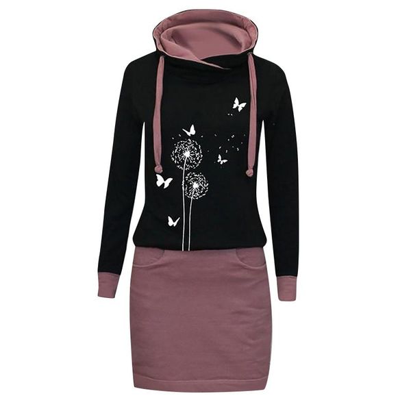 casual dresses women floral print hoodies dress dandelion printed sweatshirt autumn winter long sleeve hooded vestidos robe, Black;gray
casual dresses women floral print hoodies dress dandelion printed sweatshirt autumn winter long sleeve hooded vestidos robe, Black;gray