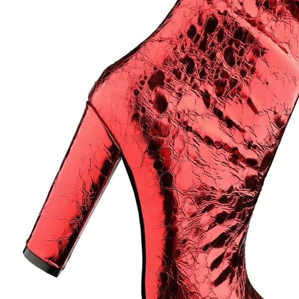 european and metal rock solid standard heels stovepipe plus size pointed to women's boots red winter z25l, Black
european and metal rock solid standard heels stovepipe plus size pointed to women's boots red winter z25l, Black