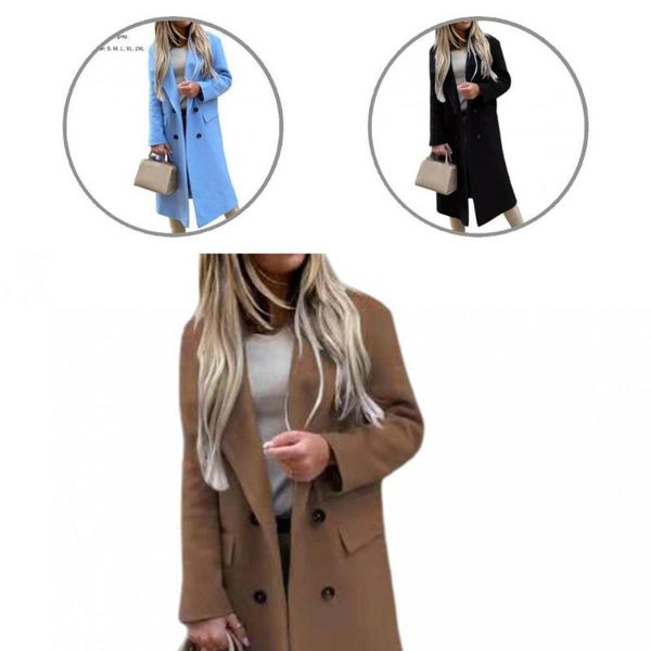 women's jackets all match coat solid color double breasted oversize for dating, Black;brown
women's jackets all match coat solid color double breasted oversize for dating, Black;brown
