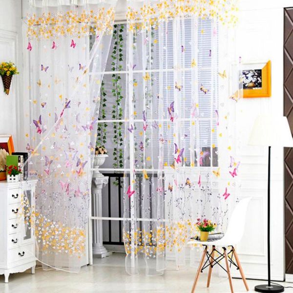 curtain & drapes window door butterfly tulle voile room balcony sheer panel curtains 1m*2.7m
curtain & drapes window door butterfly tulle voile room balcony sheer panel curtains 1m*2.7m