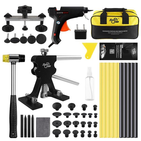 professional hand tool sets pdr dent repair kit black glue gun pulling bridge removal puller paintless repairs set for car body tools
professional hand tool sets pdr dent repair kit black glue gun pulling bridge removal puller paintless repairs set for car body tools
