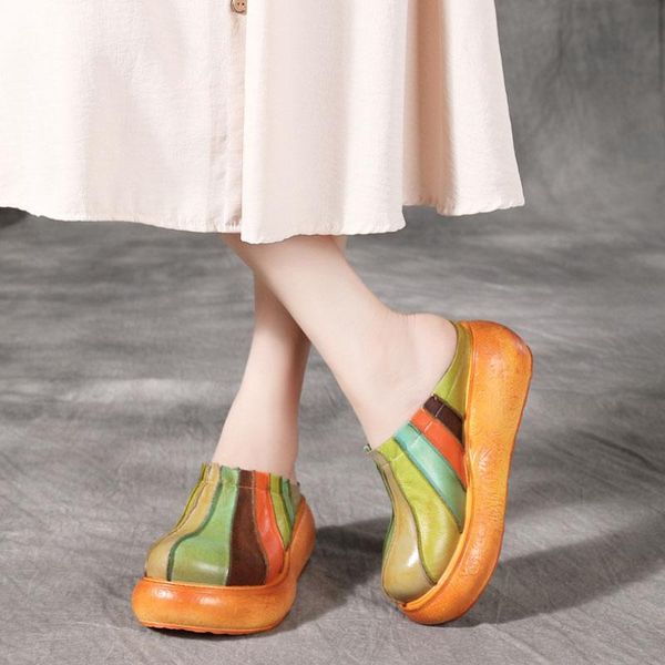 slippers designer mixed colors genuine leather 2021 summer women shoes slides wedges outside wear platform ladies, Black
slippers designer mixed colors genuine leather 2021 summer women shoes slides wedges outside wear platform ladies, Black