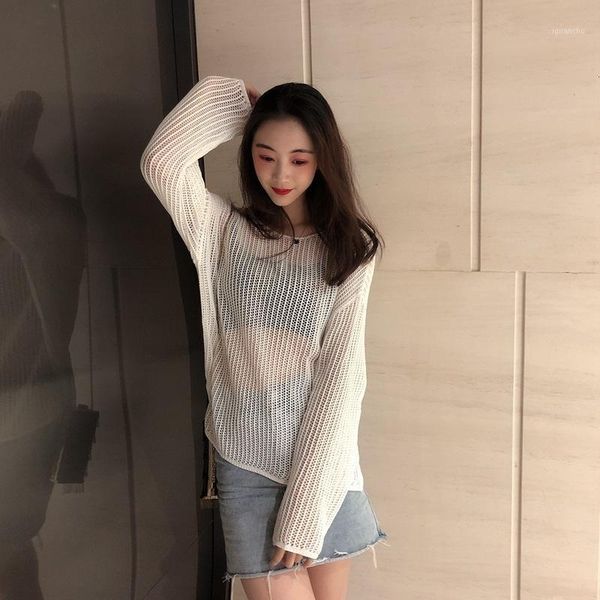 2019 early autumn hollow out perspective easy smock ice silk flax sunscreen knitting unlined upper garment1, Black
2019 early autumn hollow out perspective easy smock ice silk flax sunscreen knitting unlined upper garment1, Black