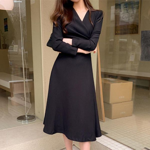 casual dresses women temperament elegant dress spring luxuriy v-collar long sleeves black high-end vintage femme slim, Black;gray
casual dresses women temperament elegant dress spring luxuriy v-collar long sleeves black high-end vintage femme slim, Black;gray