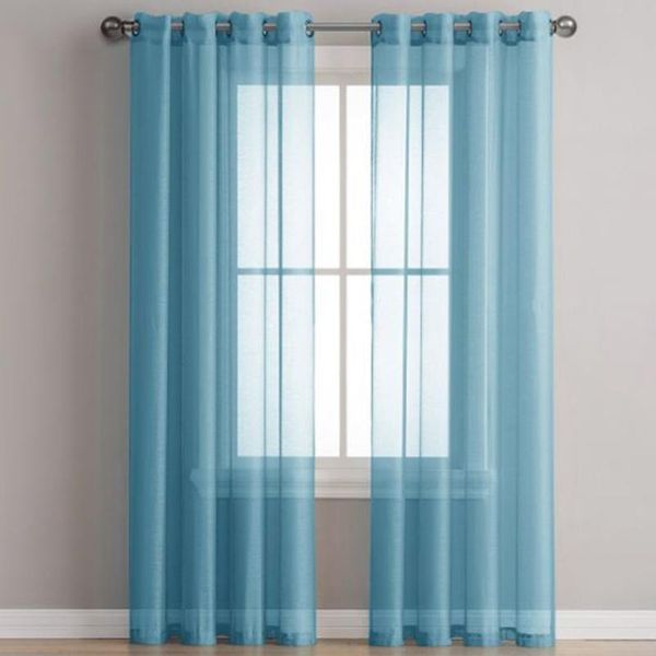 52w inch*63l inch window curtains 3 color sheer scarf valance polyester fiber door voile tulle durable
52w inch*63l inch window curtains 3 color sheer scarf valance polyester fiber door voile tulle durable