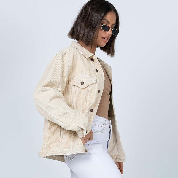 women's jackets nshypoi 2021 fall winter corduroy long-sleeved shirt jacket solid color lapel single layer cardigan, Black;brown
women's jackets nshypoi 2021 fall winter corduroy long-sleeved shirt jacket solid color lapel single layer cardigan, Black;brown