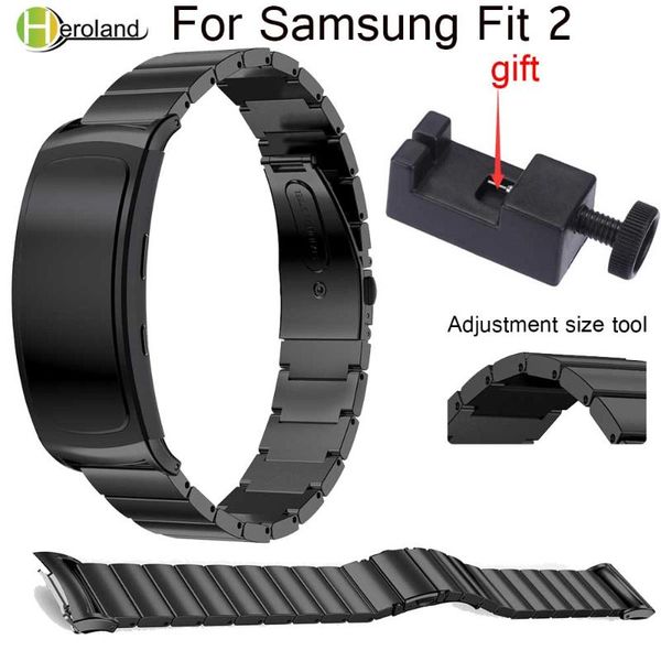 watch bands 18mm stainless steel bracelet wrist strap for samsung gear fit 2 fit2 pro sm-r360 luxury metal smart watchbands band+tool, Black;brown
watch bands 18mm stainless steel bracelet wrist strap for samsung gear fit 2 fit2 pro sm-r360 luxury metal smart watchbands band+tool, Black;brown