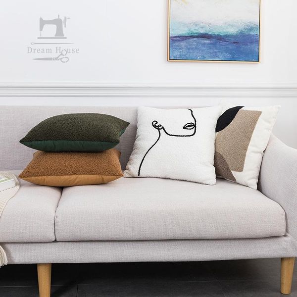 cushion/decorative pillow abstract face mask geometric embroidery el throw cover nordic ins cushion 45x45cm bedroom sofa bed pillowcase
cushion/decorative pillow abstract face mask geometric embroidery el throw cover nordic ins cushion 45x45cm bedroom sofa bed pillowcase