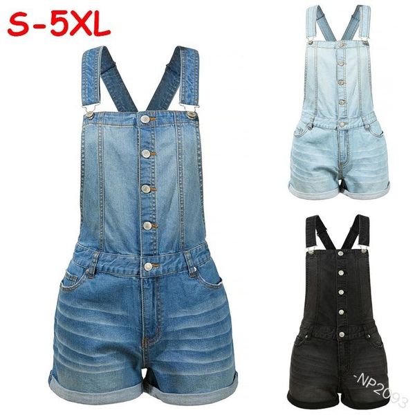 women's jeans lugentolo overalls women denim shorts with straps summer fashion single-breasted washed plus size woman, Blue
women's jeans lugentolo overalls women denim shorts with straps summer fashion single-breasted washed plus size woman, Blue