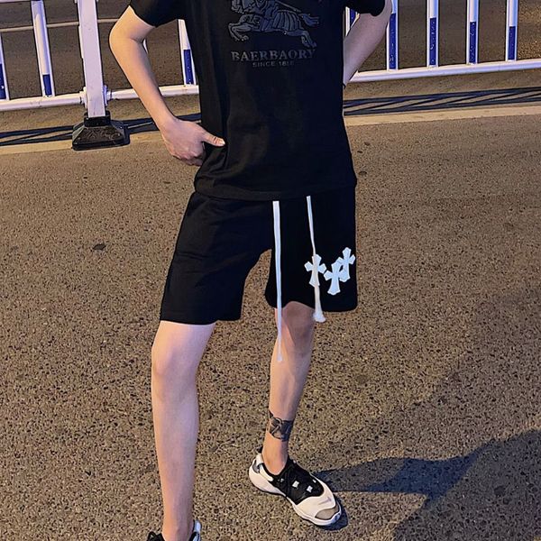 crosin net red ins versatile lovers cross capris social boy beach pants men's shorts in summer 2021, White;black
crosin net red ins versatile lovers cross capris social boy beach pants men's shorts in summer 2021, White;black