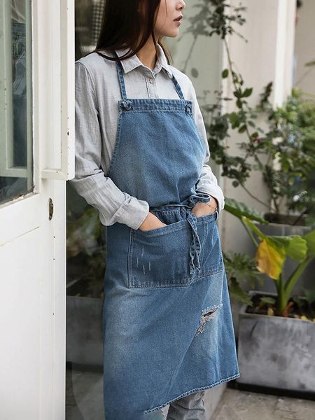 aprons professional korean adjustable 100% cotton denim apron kitchen for woman baking smock chef cafe jeans
aprons professional korean adjustable 100% cotton denim apron kitchen for woman baking smock chef cafe jeans