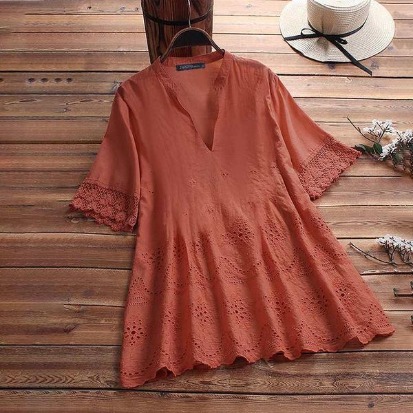 women's blouses & shirts plus size tunic lace crochet blouse 2022 casual hollow out work blusas fashion summer female v neck, White
women's blouses & shirts plus size tunic lace crochet blouse 2022 casual hollow out work blusas fashion summer female v neck, White