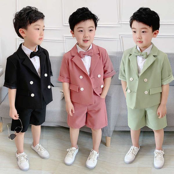 boys summer blazer+shorts 2pcs clothing set school kids uniforms gentleman party suit children performance graduation dress x0802, White
boys summer blazer+shorts 2pcs clothing set school kids uniforms gentleman party suit children performance graduation dress x0802, White