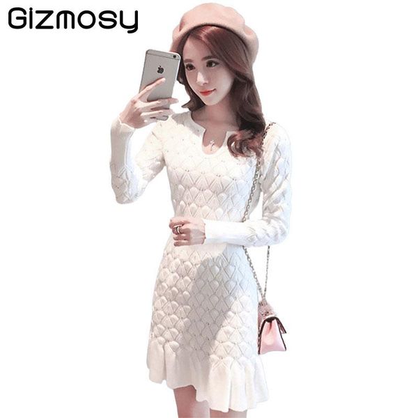 casual dresses spring long sleeve dress women party slim fit package hip hedging knitted sweaters female vintage sy059, Black;gray
casual dresses spring long sleeve dress women party slim fit package hip hedging knitted sweaters female vintage sy059, Black;gray